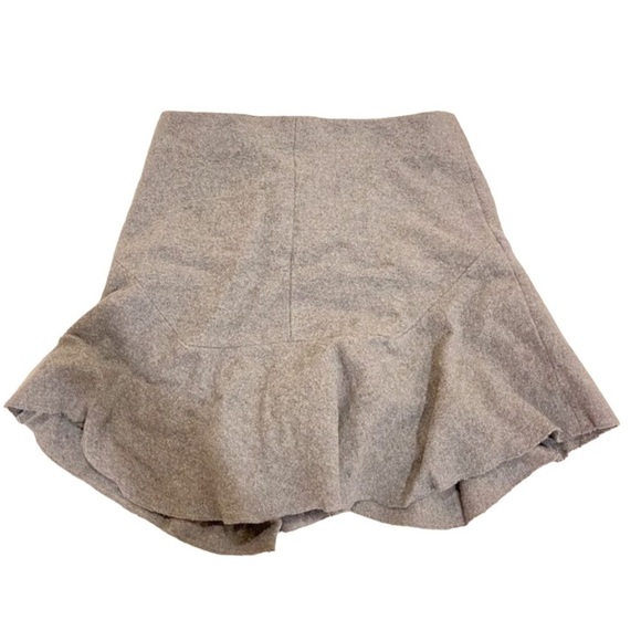 Madewell Wool Asymmetrical Structured Skirt - Picture 1 of 5